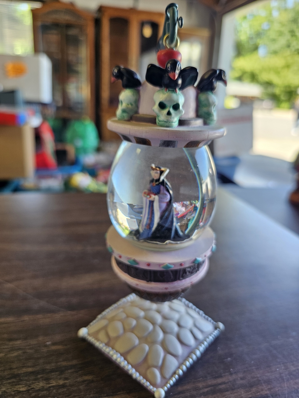 Evil Queen Decorative Snow Globe Ornament - Black & Purple 💜🖤